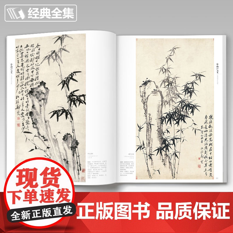 2020新书 郑板桥画集 8开中国画临摹画册书籍技法教材竹子画兰花sh高清大图