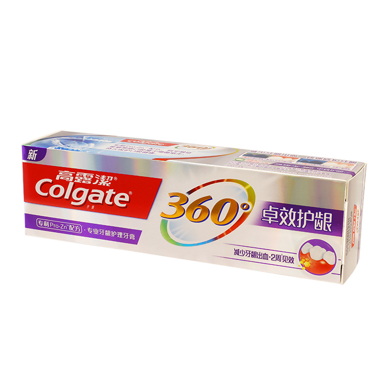 高露洁(Colgate)360-卓效护龈140g 减少牙龈出血 (牙膏)高清大图