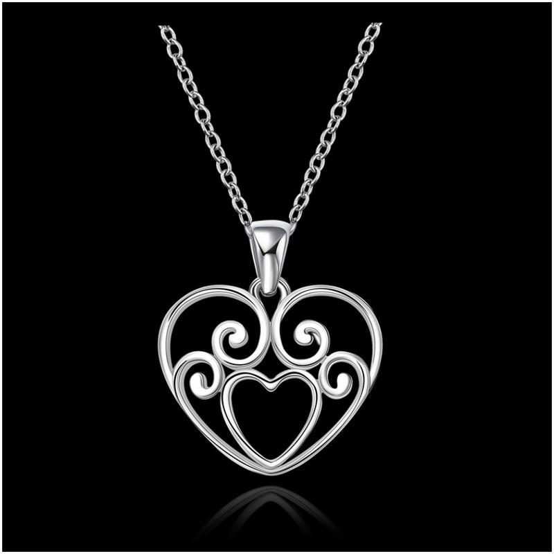 N647 Women Silver Necklace 镀925纯银女项链日韩版锁骨链潮人送女朋友七夕情人节礼物