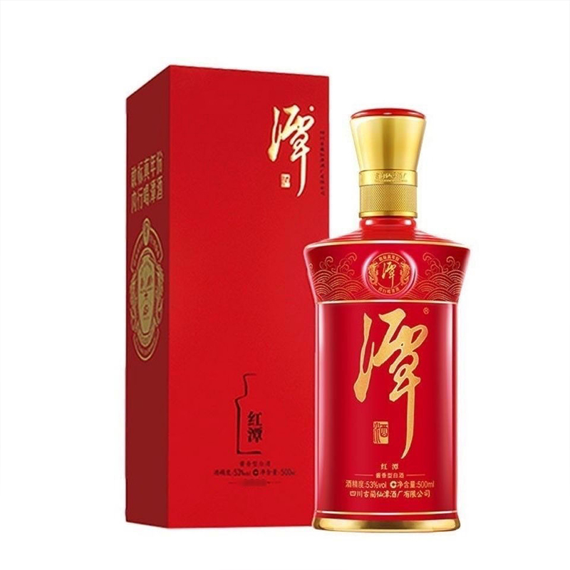 潭酒红潭大曲坤沙53度500ml*1瓶 酱香型白酒高清大图