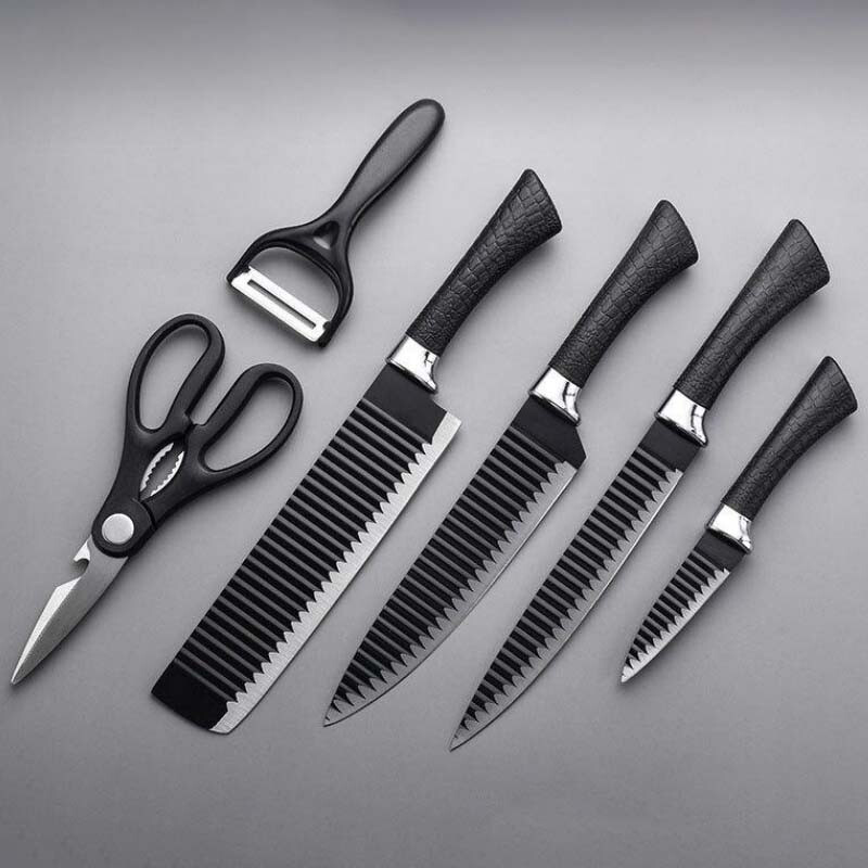翰乐 黑刃冰点刀具 六件套高清大图