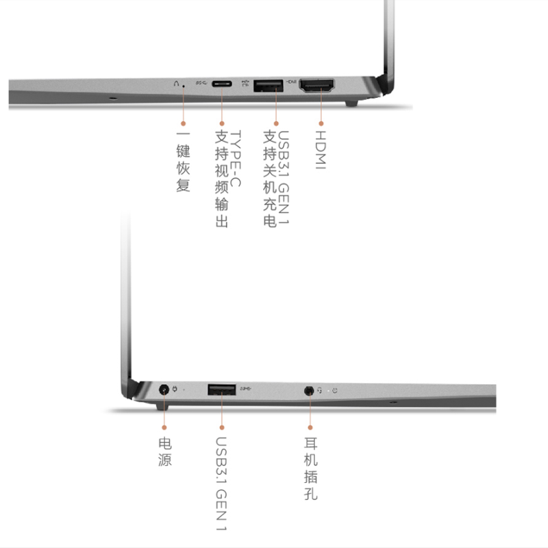 小新-13 2020 I5-10210U/8G/512G SSD/MX350 2G/银色