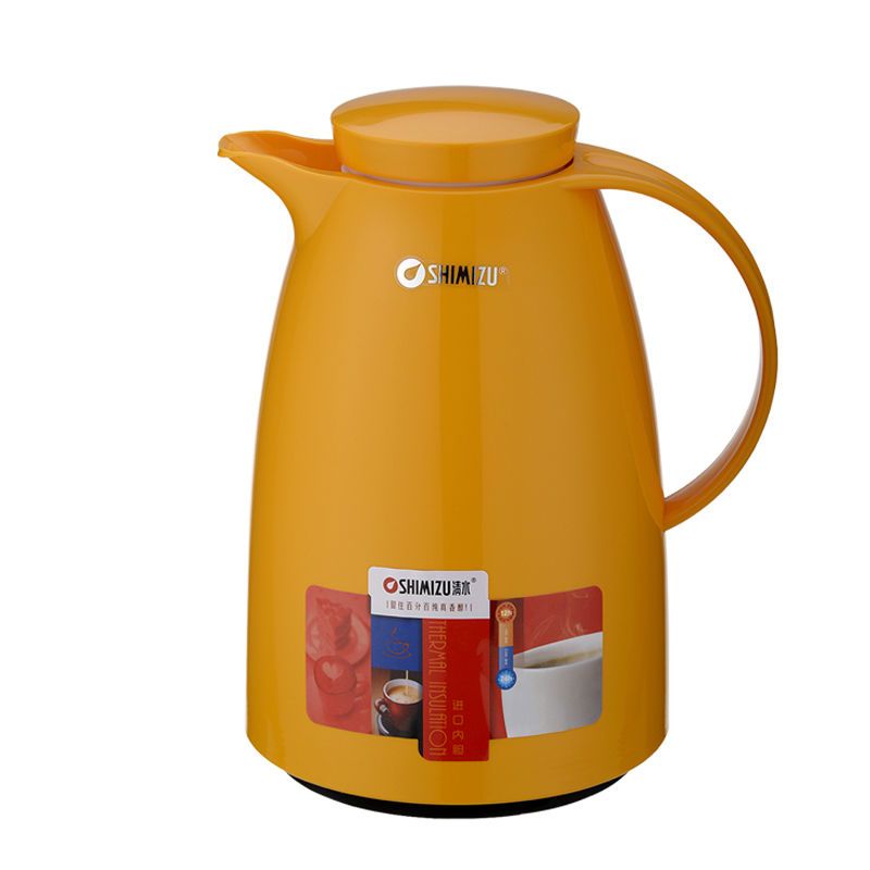 枚红色 1.2L 清水欧式保温壶玻璃内胆热水瓶家用保温瓶开水瓶保温水壶暖壶暖瓶