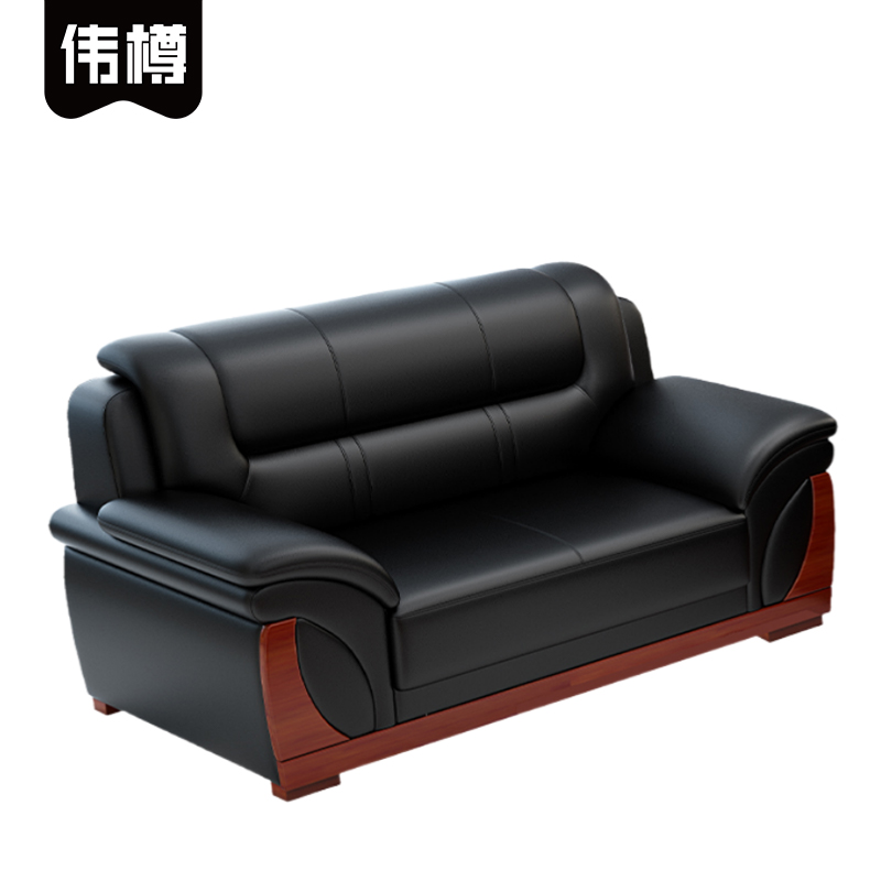 伟樽办公沙发双人位165*88*90cm张高清大图