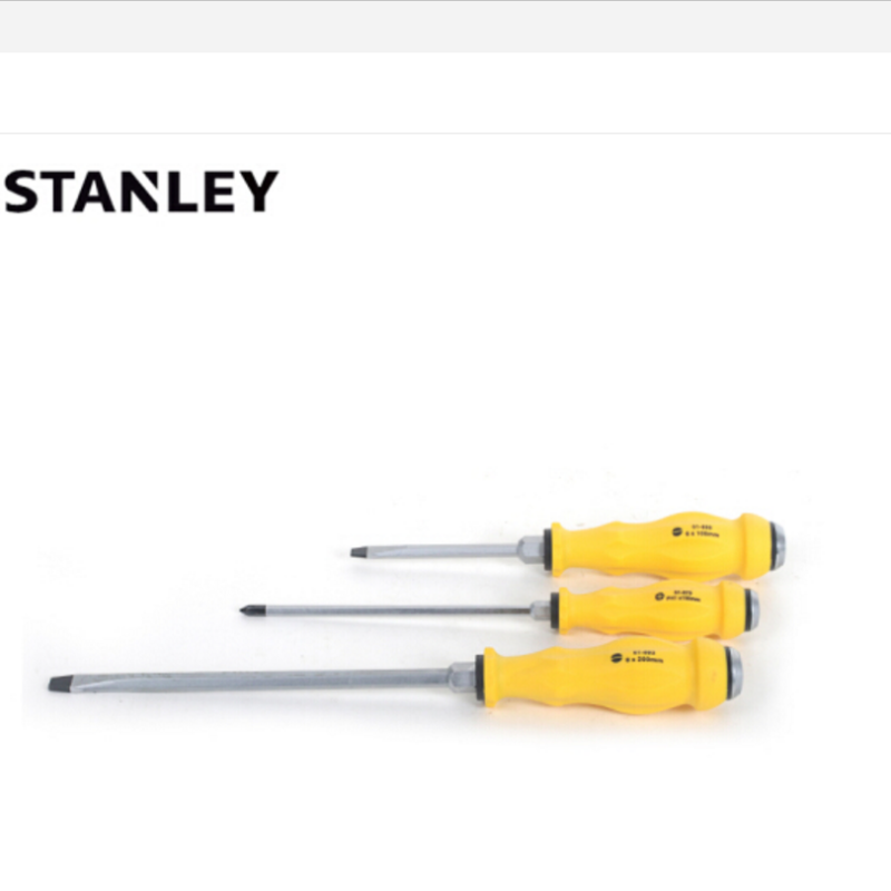 史丹利(Stanley) 十字加力通体螺丝批61-879-23 螺丝刀起子改锥 #1x150mm