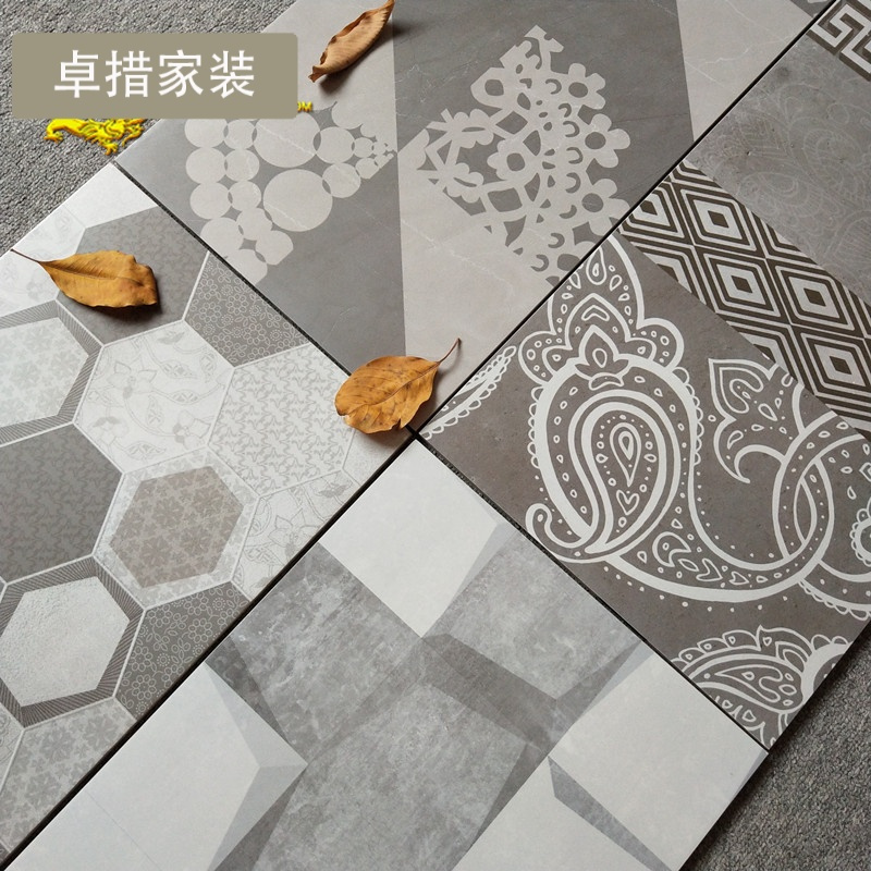 壹德壹瓷砖厂标仿古砖300x600复古花砖客厅玄关背景墙瓷砖厨卫阳台柔光墙砖灰砖壹德壹 价格图片品牌报价 苏宁易购卓措家装专营店