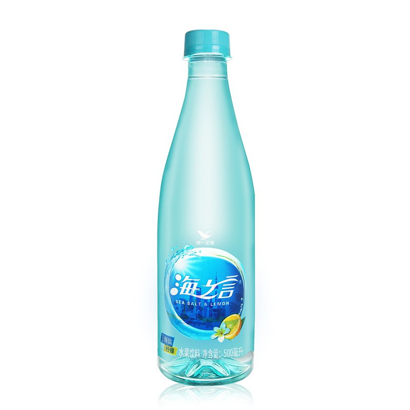 统一海之言清爽饮料柠檬味500ml*15瓶整箱装海盐柠檬果味夏季饮品饮料