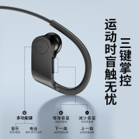 塔菲克(TAFIQ)无线蓝牙耳机双耳入耳式运动型跑步头戴挂耳颈挂脖超长待机续航塔菲克c-04官方标配/尊享版[经典黑]