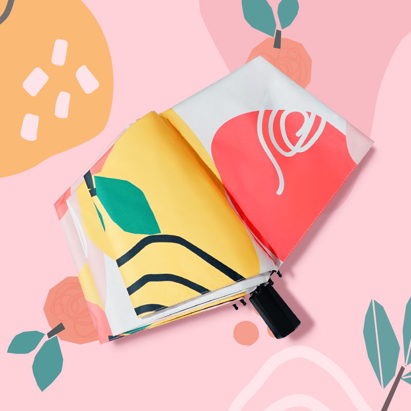 红叶(Hong Ye)折叠雨伞ins小清新学生防晒遮阳伞防紫外线太阳伞晴雨两用男女高清大图