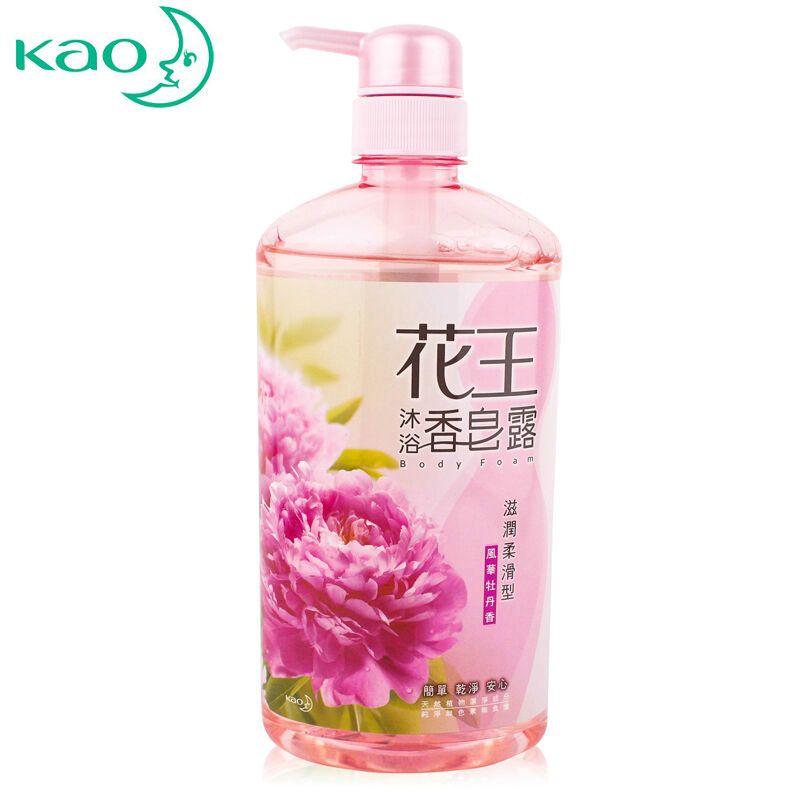花王（KAO）花王沐浴露 滋润柔滑牡丹香750ml* 1瓶