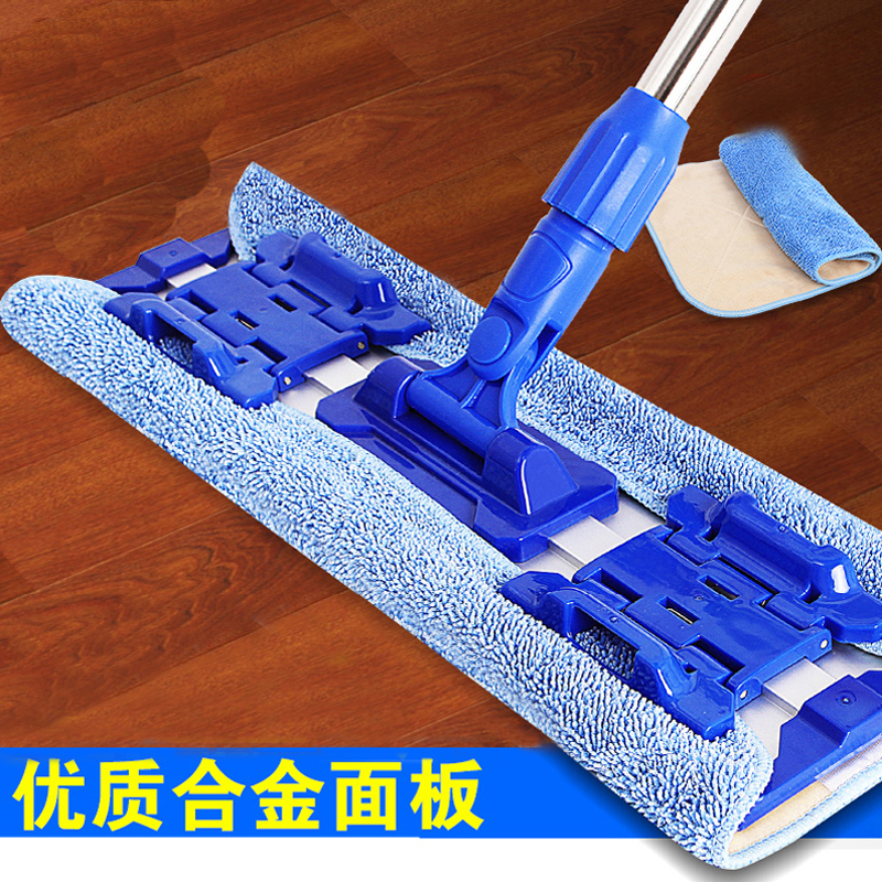 世家 随心通(平板拖把)送替换拖布一拖净家用平板夹毛巾木地板平拖墩布高清大图