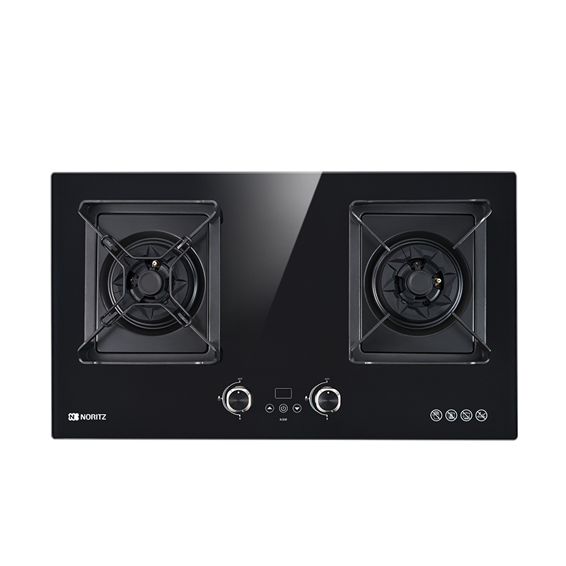 能率(NORITZ)燃气灶一级能效 5KW火力 钢化玻璃面板易清洁 台嵌两用 脉冲点火 低碳节能JZT-HN184G