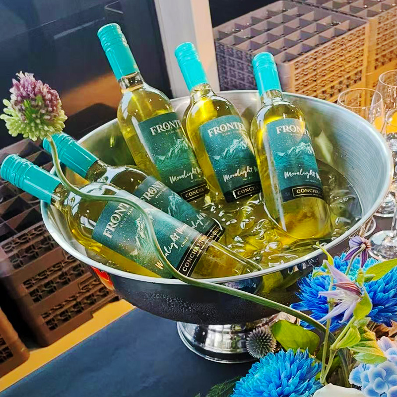 智利原瓶进口干露红魔鬼缘峰夜收蓝月莫斯卡托moscato 甜白葡萄酒高清大图