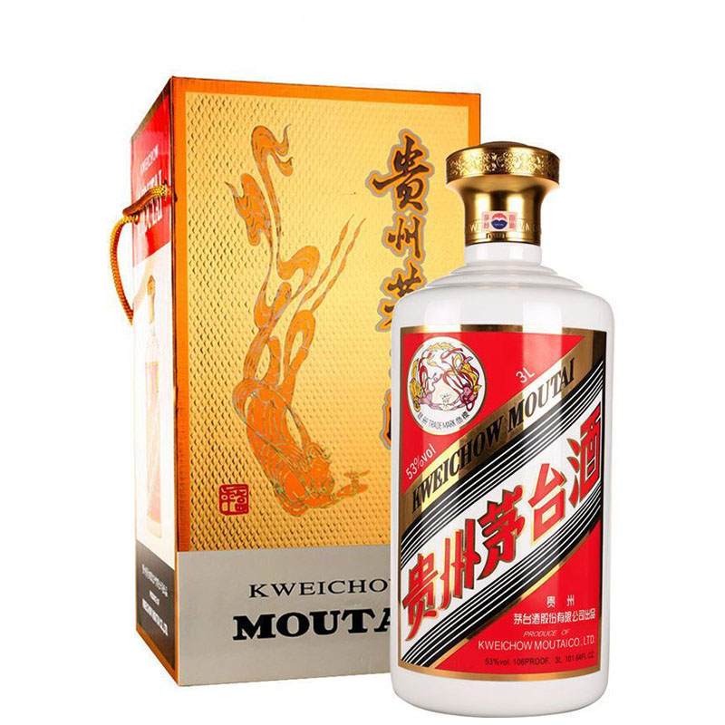 贵州茅台酒53度飞天茅台3L (3000ml)大容量酱香型白酒市场紧缺3-7天发货