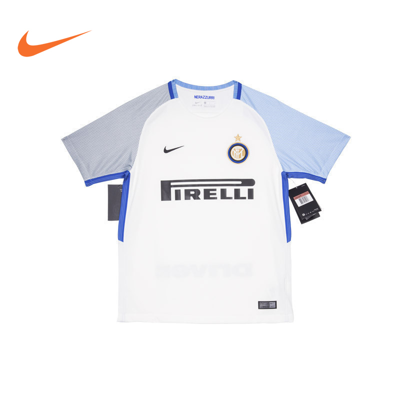 耐克(NIKE)四季国际米兰儿童版足球服版本客场比赛 球衣 白色 847397-101