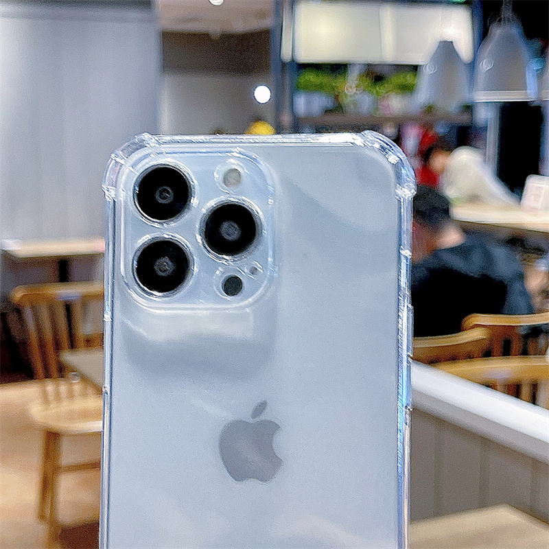 安美宝 苹果15/14手机壳iPhone13promax的保护套12硅胶xs透明Xr简约气囊新款Plus防摔11保护壳