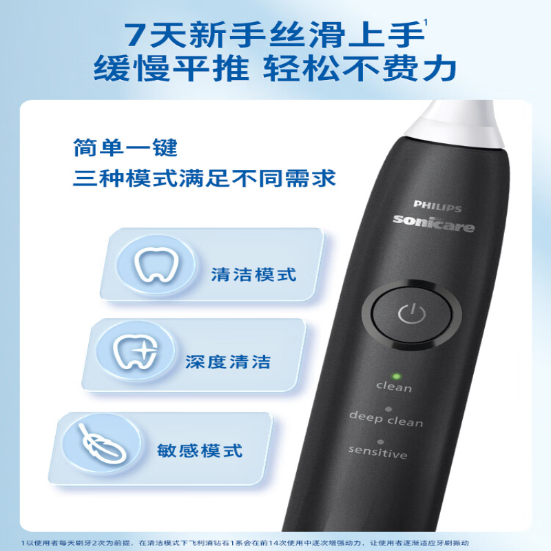 飞利浦(PHILIPS)成人声波震动电动牙刷 HX5070/02白色高清大图