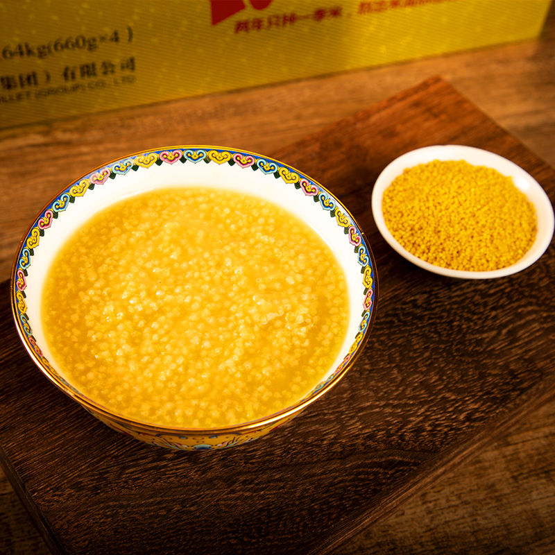 沁州 沁州黄有机小米礼盒2.64kg/盒高清大图