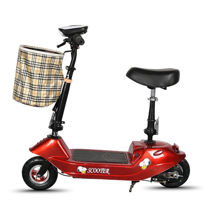 电动车折叠迷你电瓶车小型女士代步车成人两轮锂电池滑板车视频