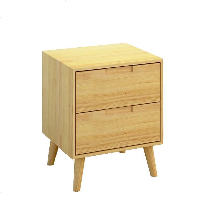 北欧实木卧室床头简约现代床边柜迷你储物柜日式小户型边角柜宜家图片