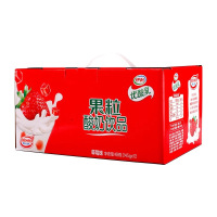 伊利优酸乳果粒酸奶饮品245ml*12 草莓味 果味大果粒酸牛奶饮料整箱 包邮