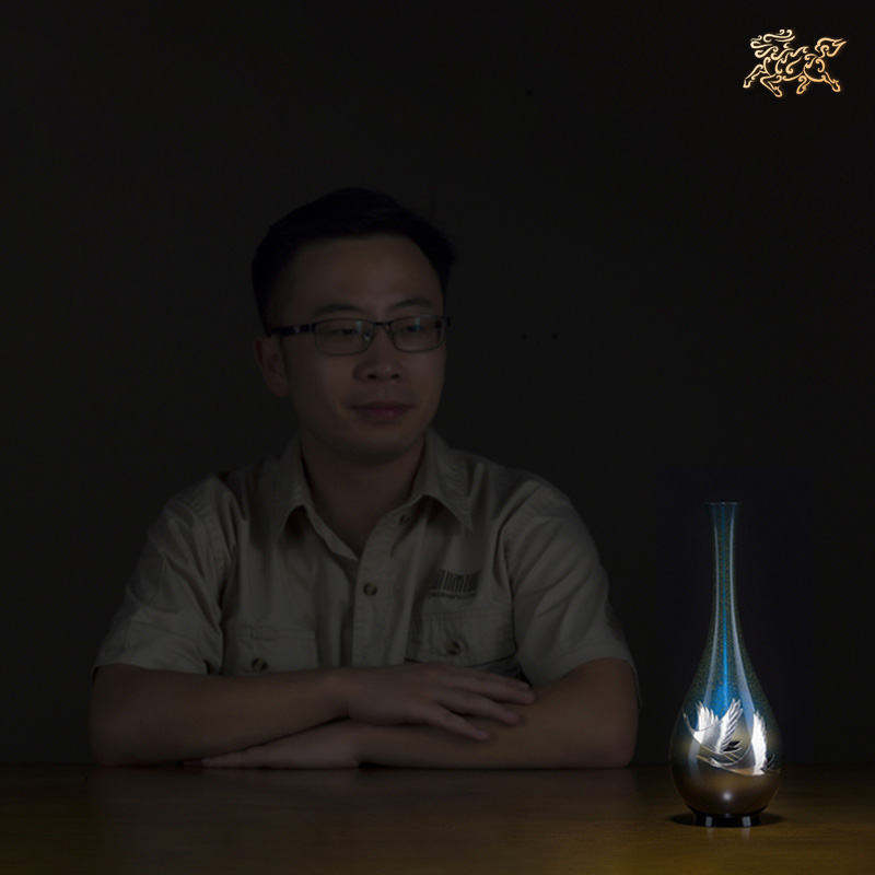 美帮汇全铜摆件《高冈铜器之瑞鹤》铜工艺品 家居饰品花瓶高清大图