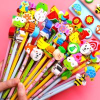 儿童卡通铅笔小学生可爱萌创意带橡皮