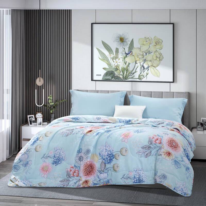 富安娜(FUANNA) 七孔抗菌印花夏被-流光若梦 152*210cm (单位:条)高清大图