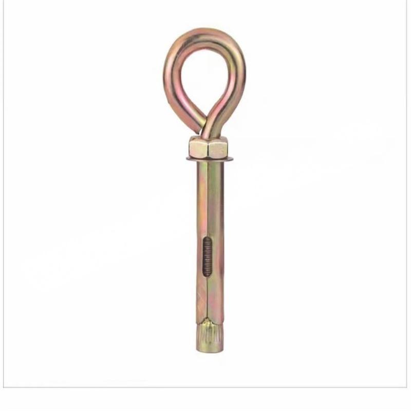 JIBIN/继彬 厂标 羊眼圈膨胀螺栓 碳钢 4.8级 镀彩锌 M8×200 个