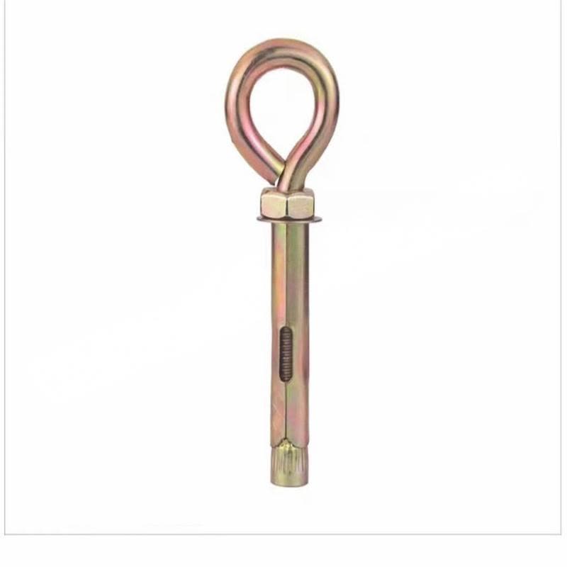 JIBIN/继彬 厂标 羊眼圈膨胀螺栓 碳钢 4.8级 镀彩锌 M8×200 个图片