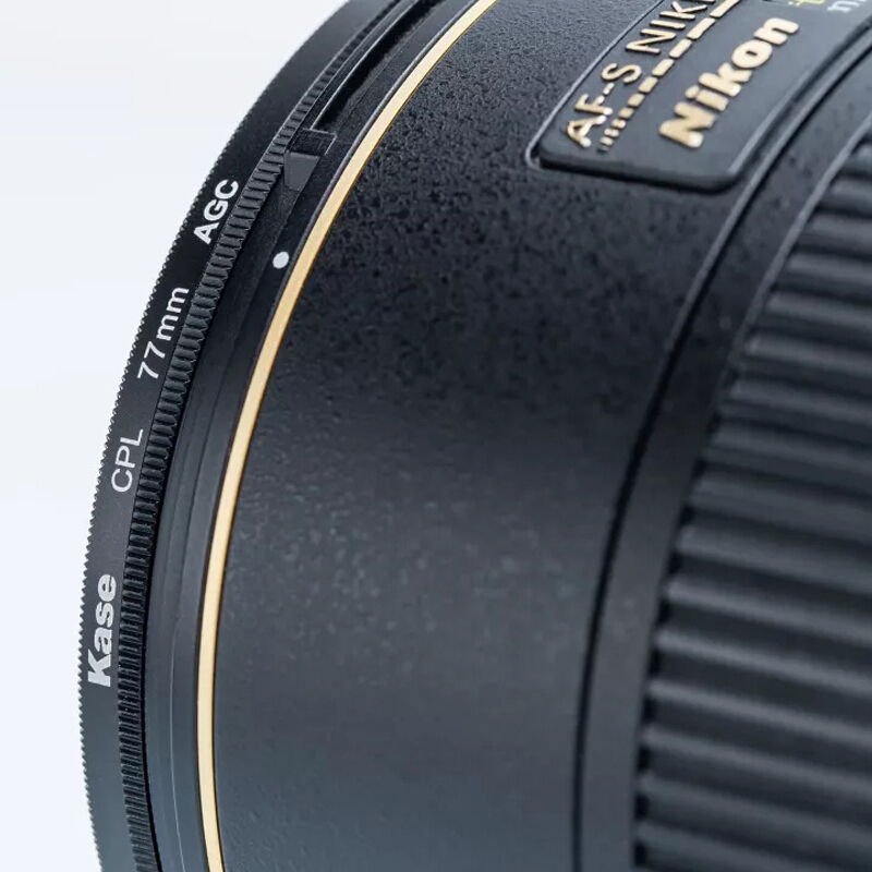 卡色kase77mmcpl偏振镜agc款偏光镜uv镜滤镜高清多层镀膜佳能尼康索尼