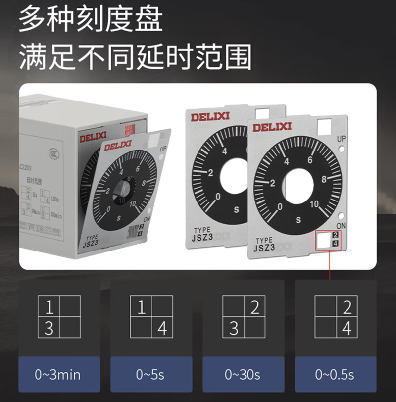德力西(DELIXI) 时间继电器|德力西JSZ3K5S24D高清大图
