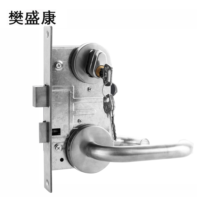 樊盛康 不锈钢防火锁消防锁防火门锁 铜芯 套