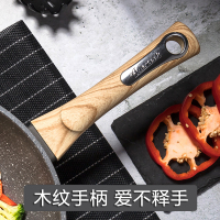 AMERCOOK欧式麦饭石炒锅不粘锅28cm 家用合金炒菜锅平底锅不粘锅带可视锅盖 阿尔菲塔多功能加厚复底锅具