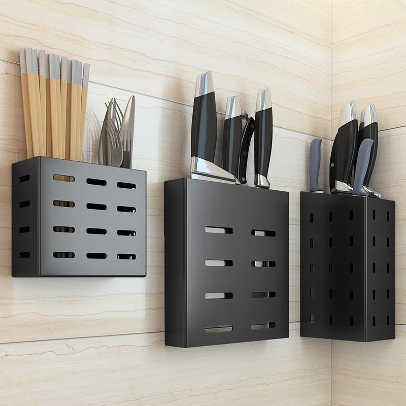 厨房用品免打孔不锈钢刀架置物架闪电客家用多功能菜刀刀具收纳架壁挂