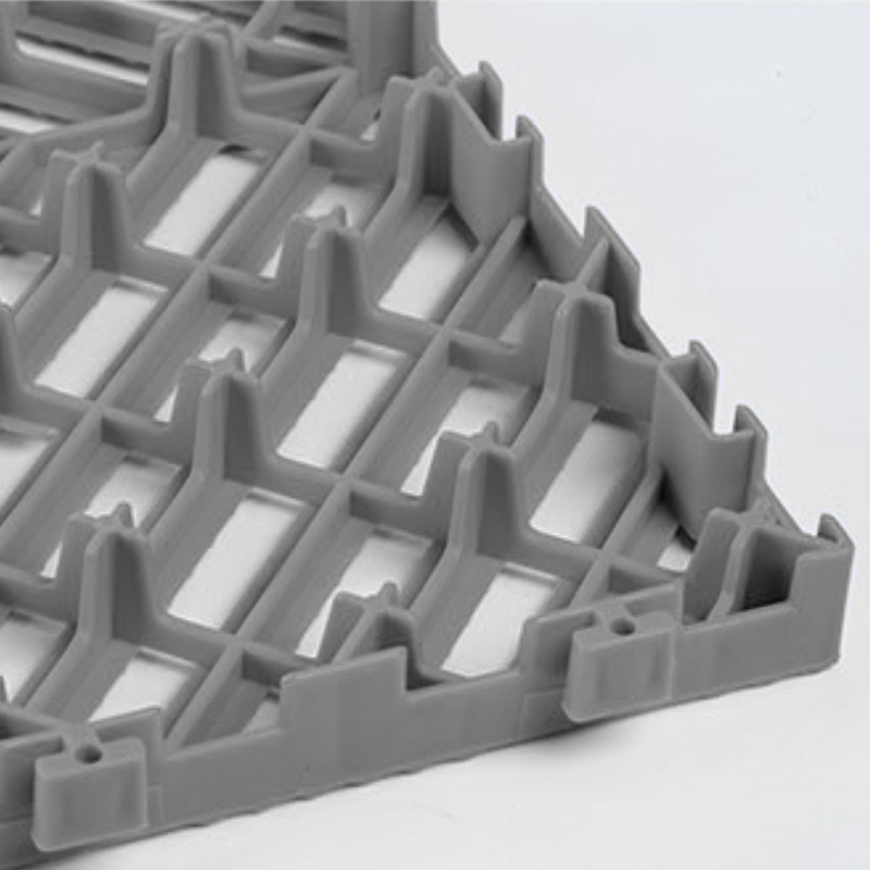 臻远 ZY3121314地格栅塑料拼接地板垫网格垫板 灰色高清大图