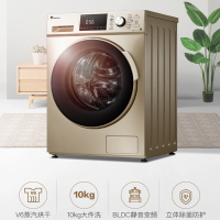 小天鹅（LittleSwan）10公斤洗烘一体变频滚筒洗衣机全自动 TD100S32DG5 上排水 蒸汽烘干 羊毛洗