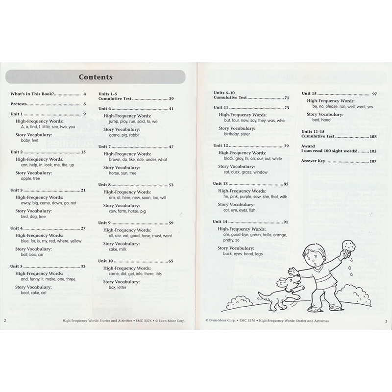 [正版]Evan-Moor High-Frequency Words Stories & Activities Lev高清大图
