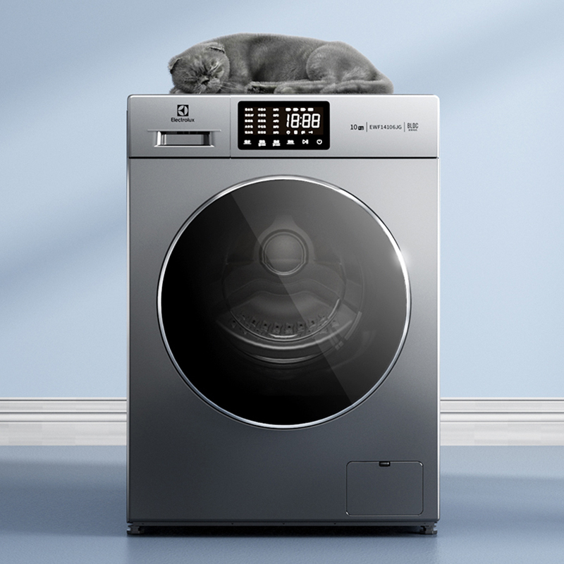 伊莱克斯(ELECTROLUX)10公斤kg全自动一级变频高温蒸煮家用滚筒洗衣机EWF14106JG