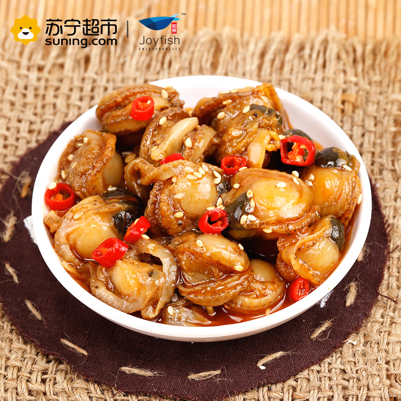 哈鲜(joyfish) 冷冻麻辣扇贝 150g 罐装