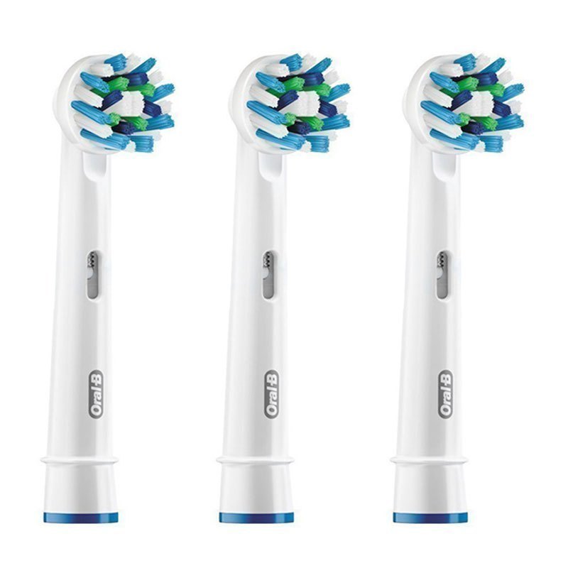 【交叉刷毛】德国博朗（BRAUN）EB50-3亮白电动牙刷头 D12 D16 D20 D34 D36适用 3个装