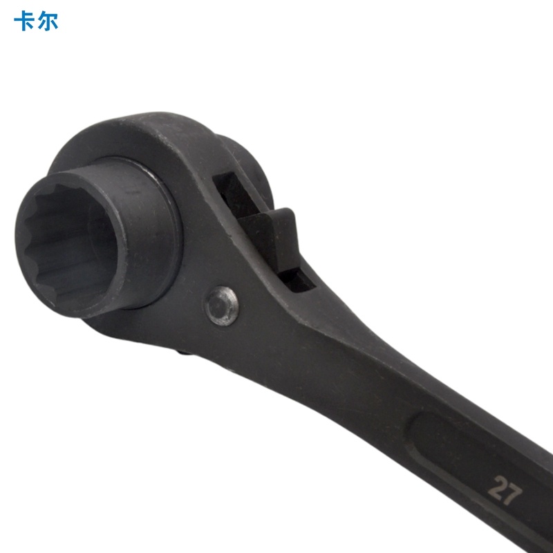 卡尔 工业级公制双口尖尾棘轮扳手27×30mm 26017 个高清大图