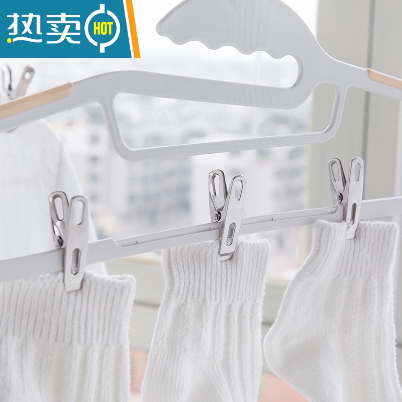 敬平大号棉被大防风夹不锈钢晾衣夹晒被子衣服衣架固定家用被夹小 特大号棉被夹(1包4夹)高清大图