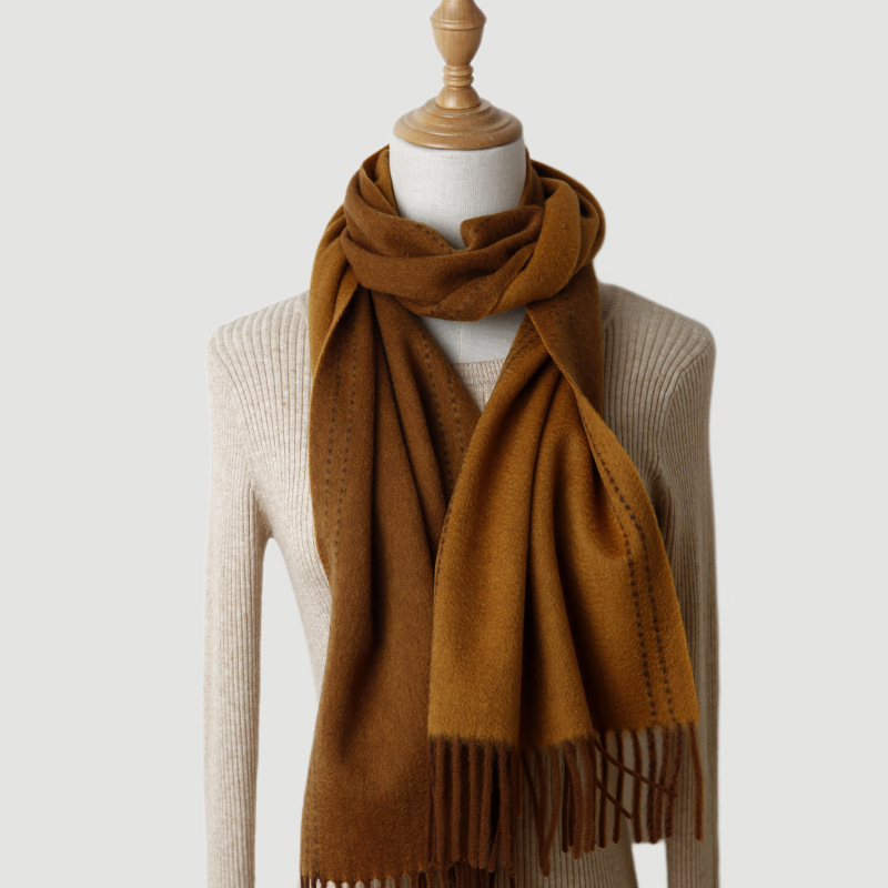 TDUO秋冬双面羊毛围巾CC25 条高清大图