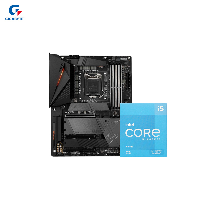 技嘉Z590 AORUS PRO AX主板+英特尔i5-11600KF 板U套装