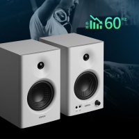 EDIFIER/漫步者 MR4专业调校监听音箱双模音效木质音响录音棚家用 白色