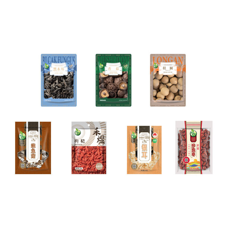 禾煜(HEYU)五谷杂粮礼盒840g 大礼包企业团购礼品菌菇送礼员工 禾家丰食840g 1盒 (单位:盒)