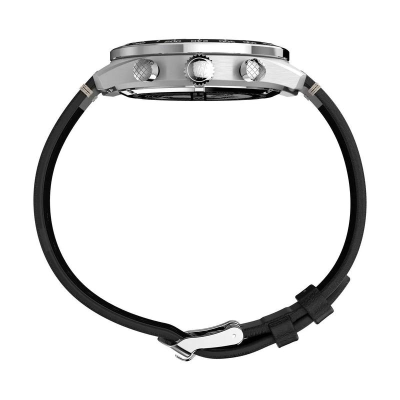 Timex/天美时中性复古机械腕表黑盘蓝面防水防尘运动款高清大图