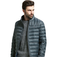 [美国直采 官方正品]Tommy Hilfiger 男士防风羽绒服 155AN231 深灰色