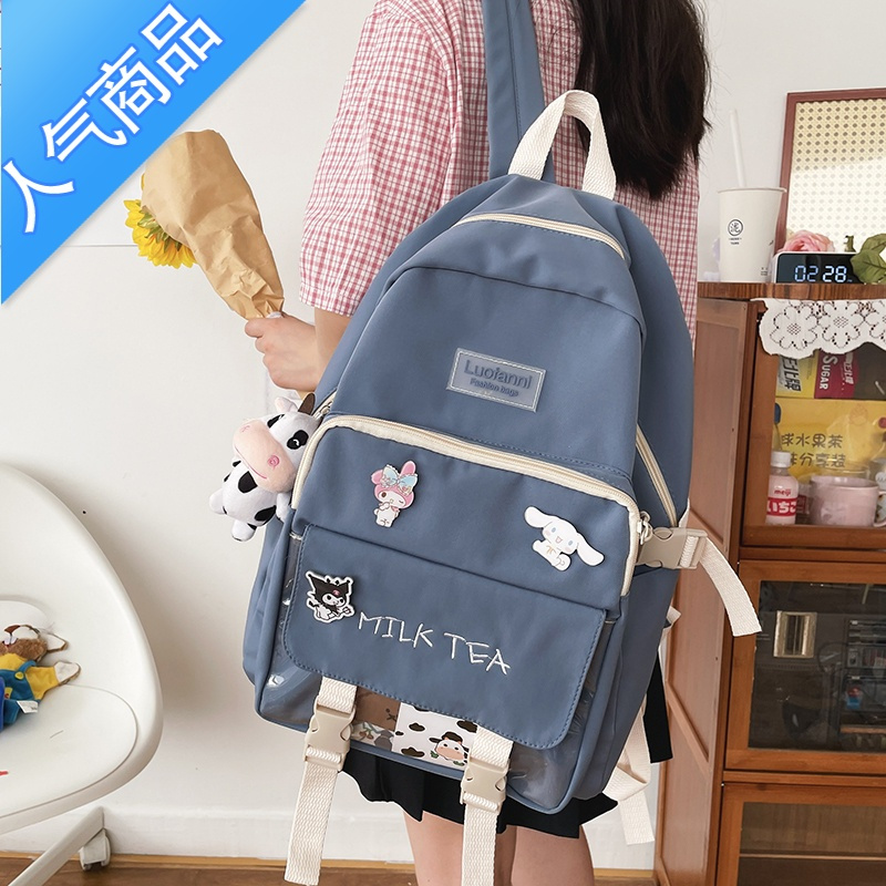 封后书包ins日系女童小学生三至六年级儿童超轻背包初中2021双肩包夏学生书包